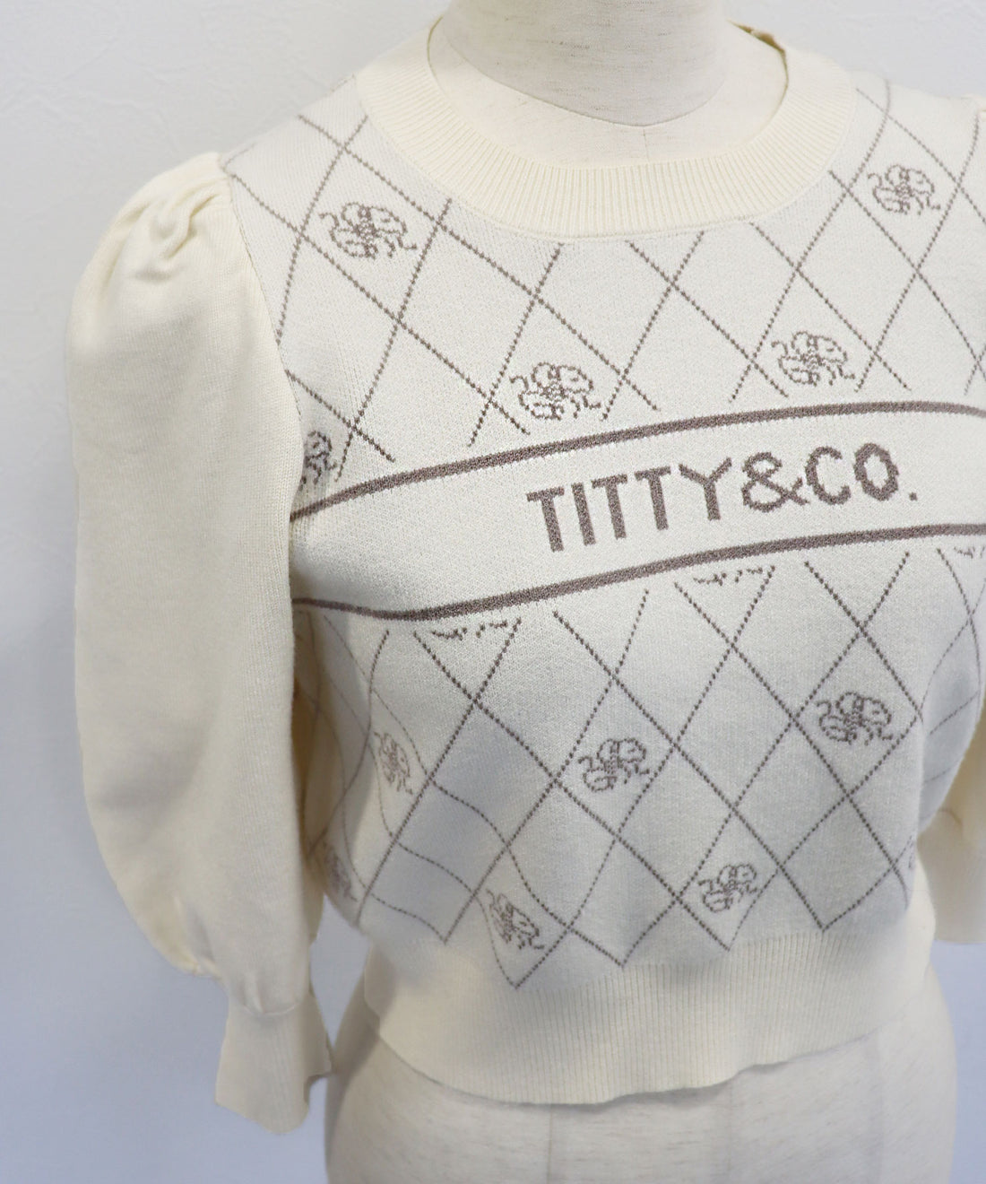 ★EC限定先行予約★【TITTY&CO.】モノグラムニットトップス